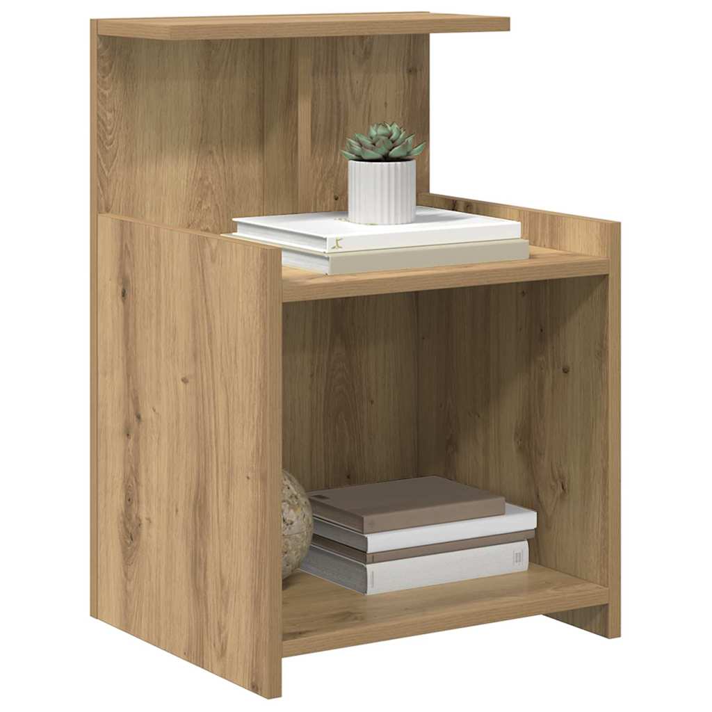 Cabinet de chevet 2 pc Chêne artisanal 40 x 35 x 60 cm - XIOS