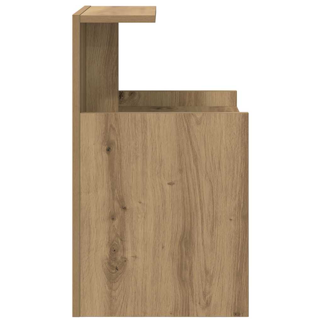 Cabinet de chevet 2 pc Chêne artisanal 40 x 35 x 60 cm - XIOS