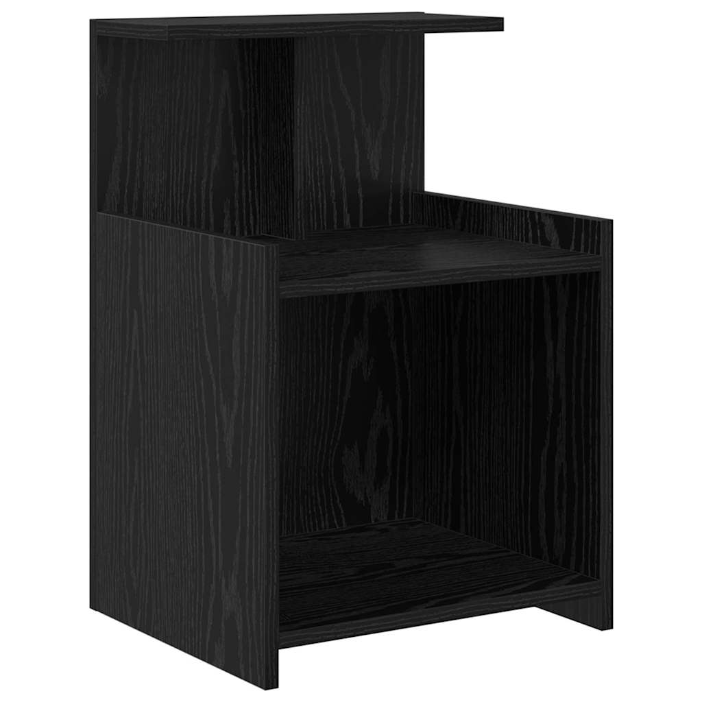 Cabinet de chevet 2 pc Chêne noir 40 x 35 x 60 cm - XIOS