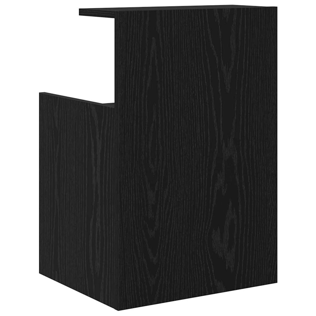Cabinet de chevet 2 pc Chêne noir 40 x 35 x 60 cm - XIOS