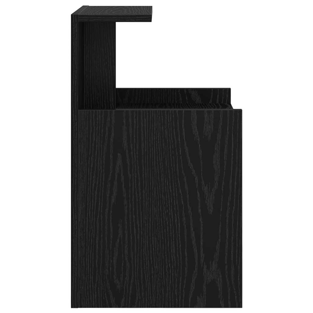 Cabinet de chevet 2 pc Chêne noir 40 x 35 x 60 cm - XIOS