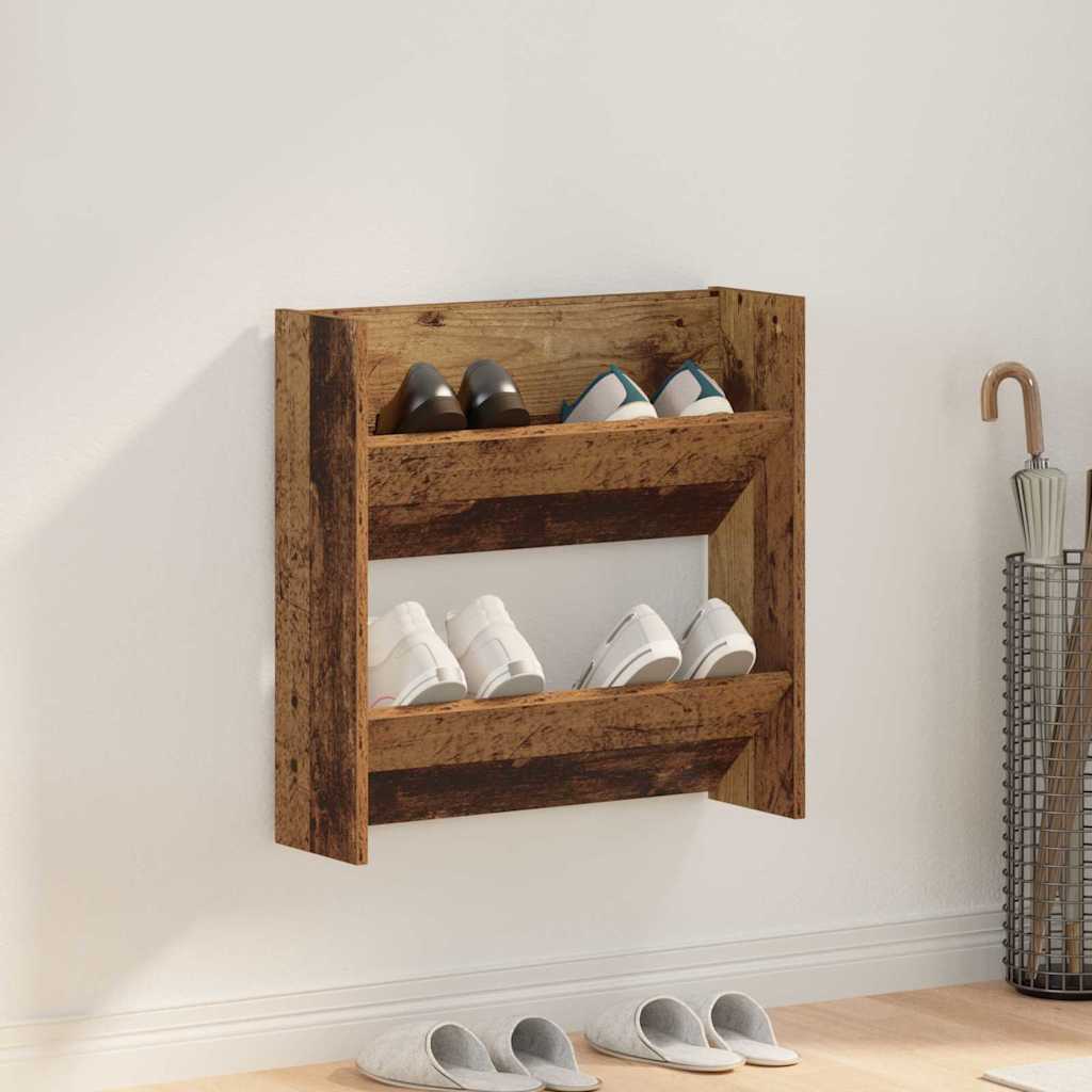 Cabinet à chaussures mural Autre Bois ancien Bois d'ingénierie - XIOS