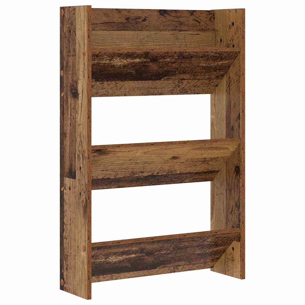 Cabinet à chaussures 2 pcs Bois ancien 60 x 18 x 90 cm - XIOS