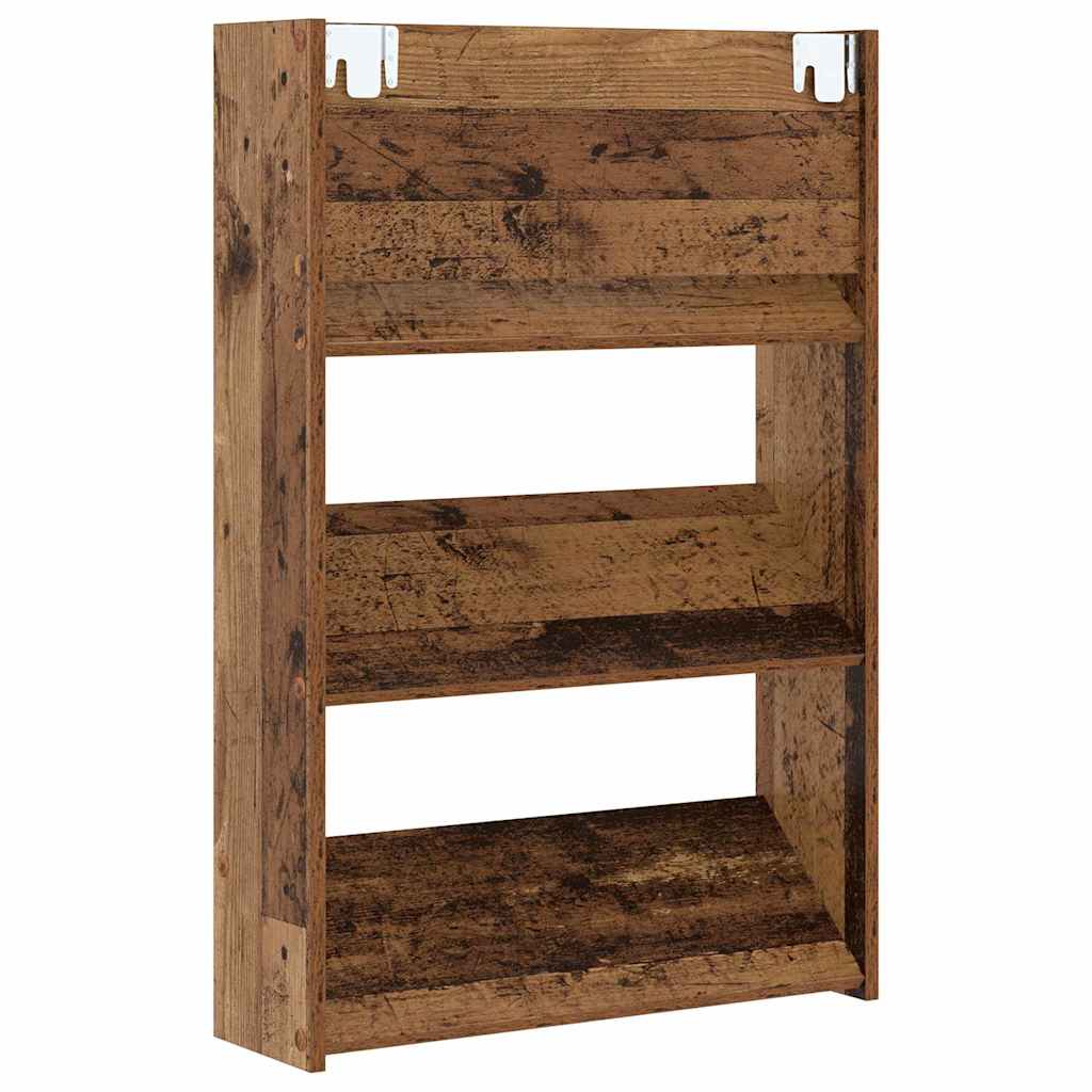Cabinet à chaussures 2 pcs Bois ancien 60 x 18 x 90 cm - XIOS