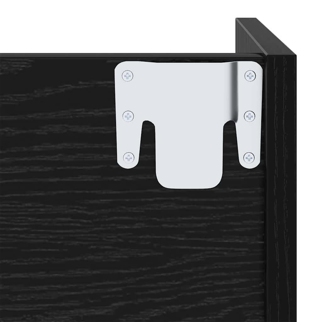 Cabinets à chaussures muraux Autre Chêne noir Bois d'ingénierie - XIOS