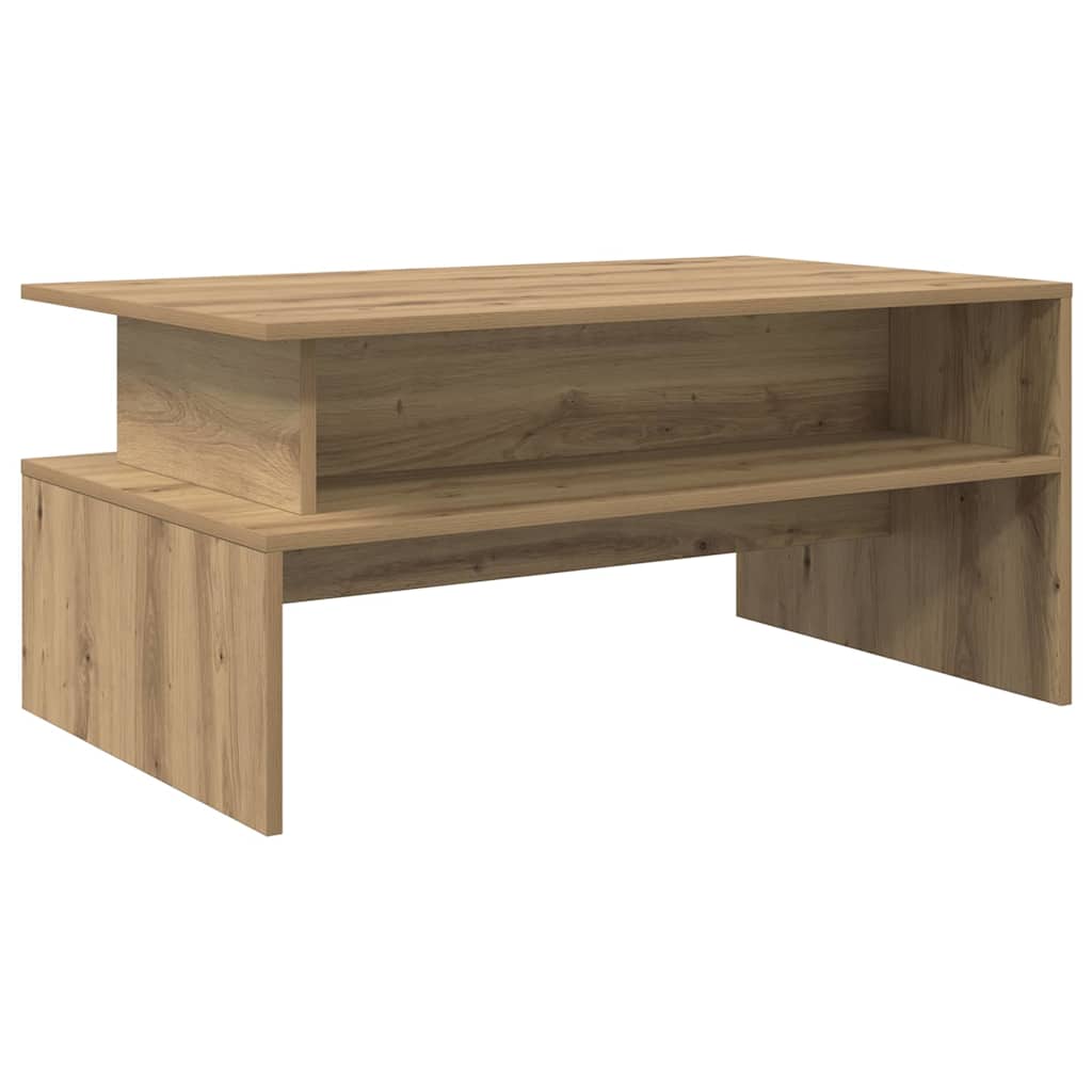 Table basse chêne artisanal 90 x 55 x 42.5 cm Bois d'ingénierie - XIOS