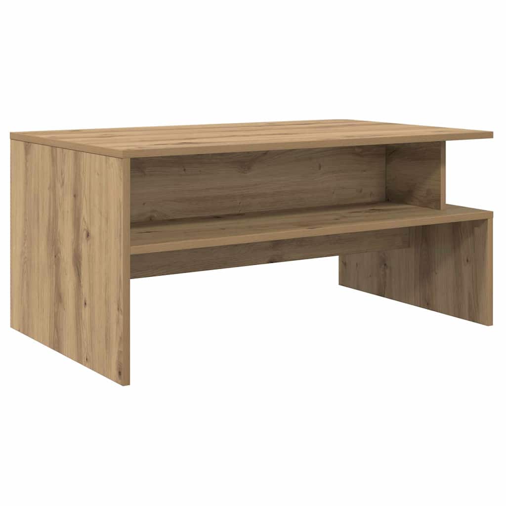 Table basse chêne artisanal 90 x 55 x 42.5 cm Bois d'ingénierie - XIOS