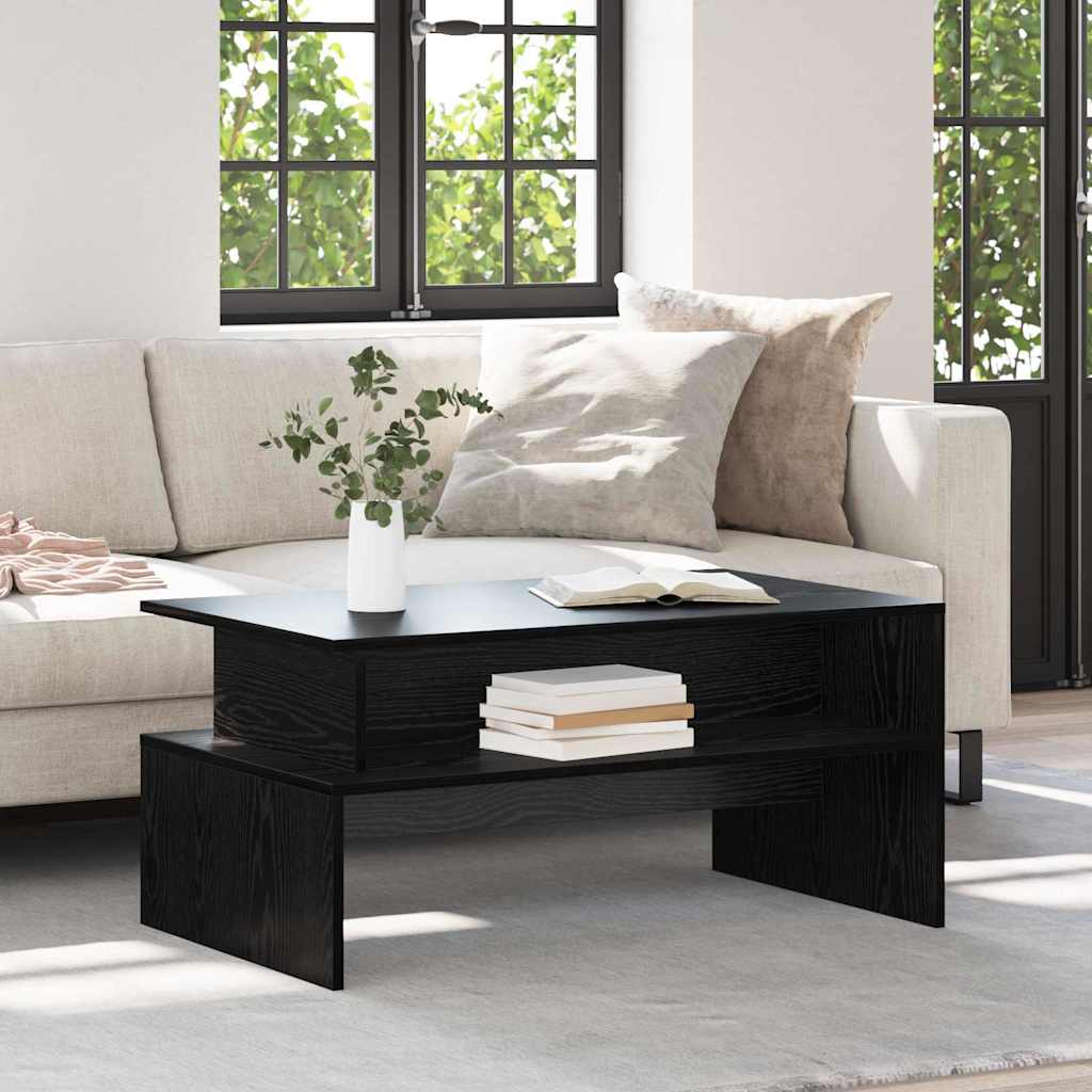 Table basse Chêne noir 90 x 55 x 42.5 cm Bois d'ingénierie - XIOS