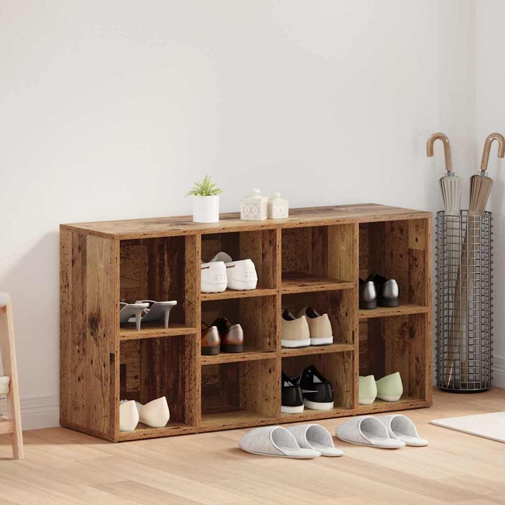 Banc à chaussures avec étagère Bois ancien 103 x 30 x 54,5 cm - XIOS