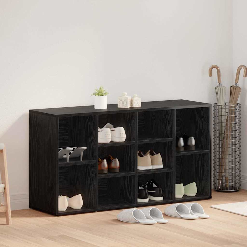 Banc à chaussures avec étagère Chêne noir 103 x 30 x 54,5 cm - XIOS