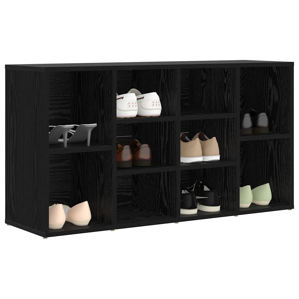 Banc à chaussures avec étagère Chêne noir 103 x 30 x 54,5 cm - XIOS