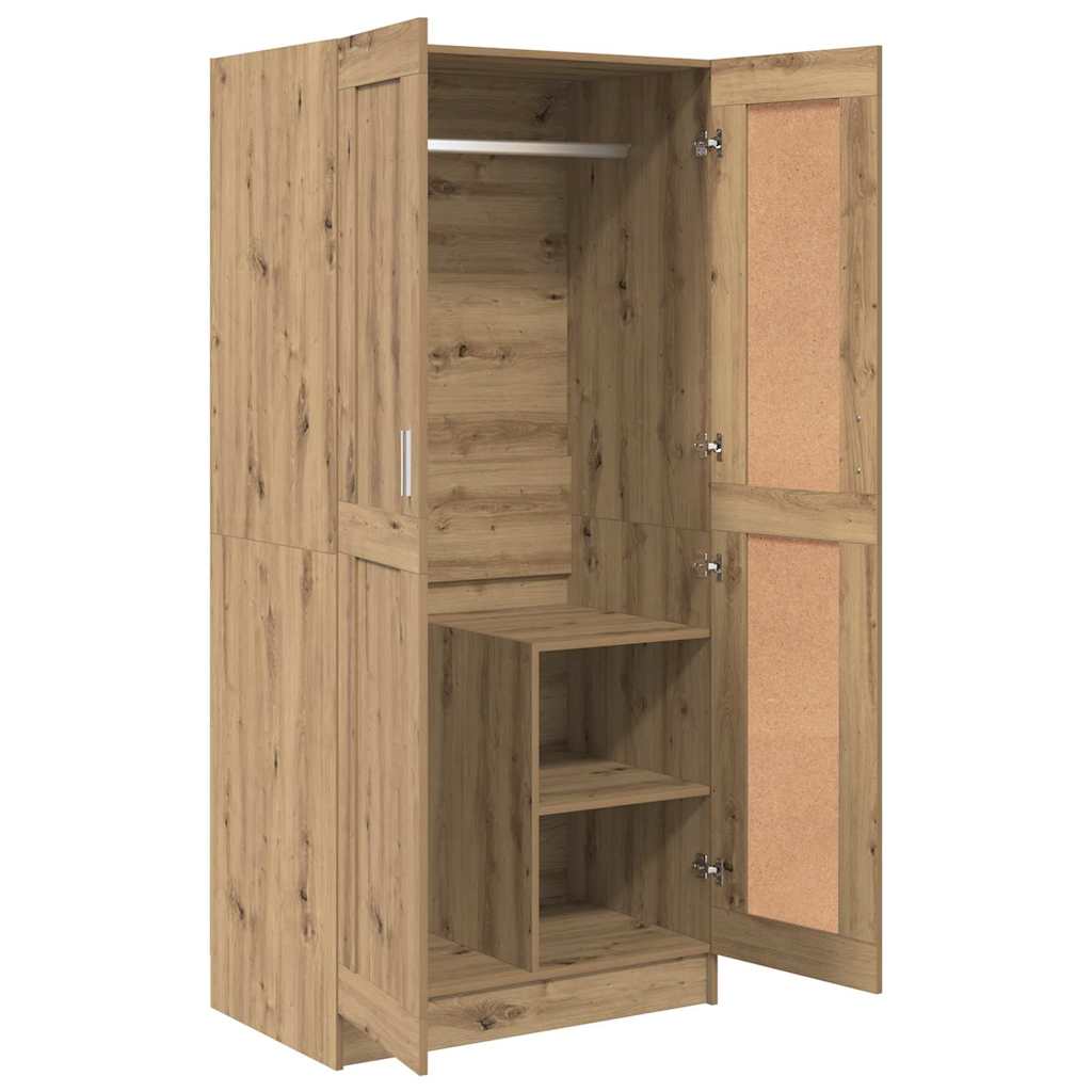 Armoire Chêne artisan 82,5 x 51,5 x 180 cm Bois d'ingénierie