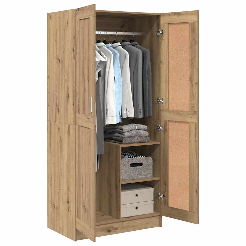 Armoire Chêne artisan 82,5 x 51,5 x 180 cm Bois d'ingénierie