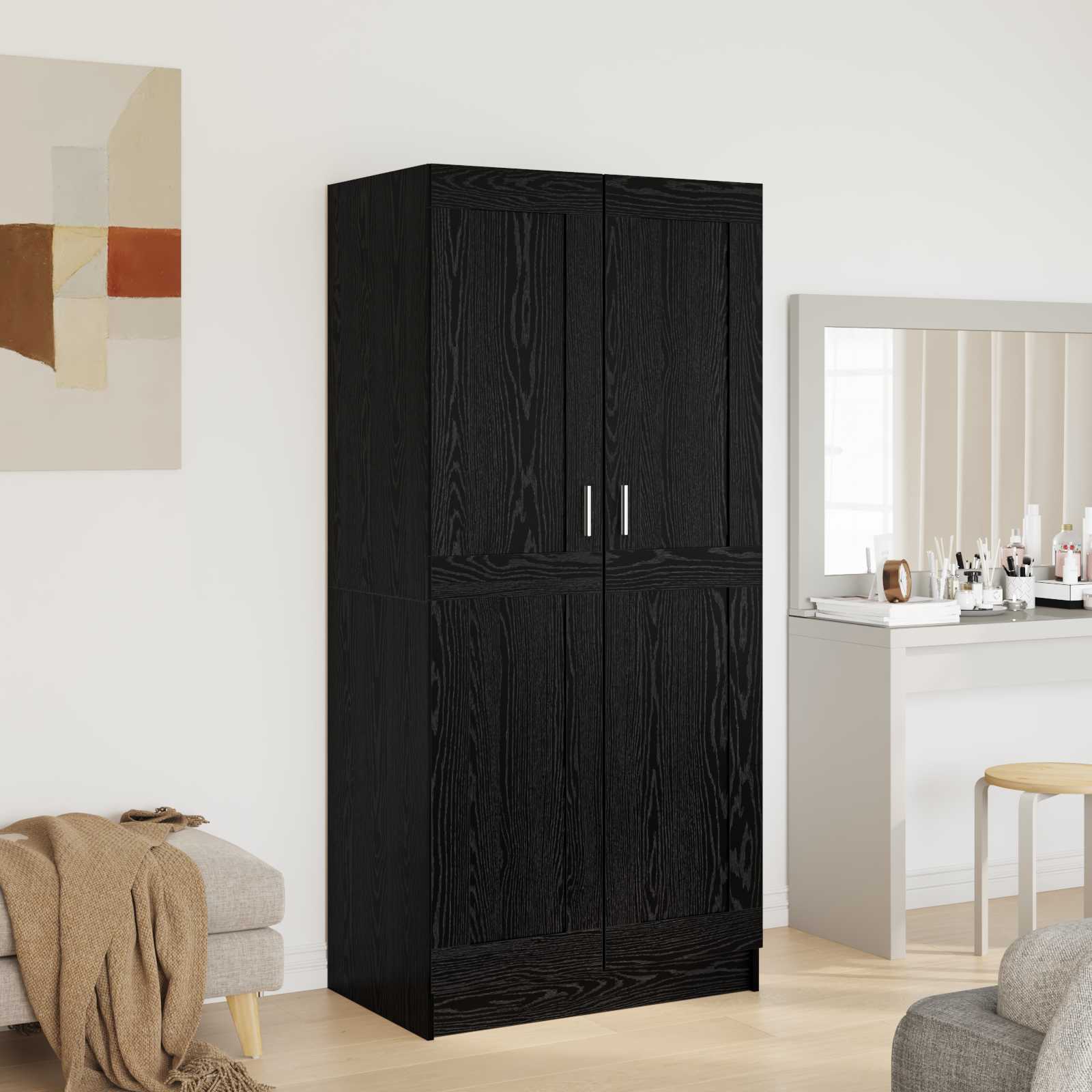 Armoire Chêne noir 82,5 x 51,5 x 180 cm Bois d'ingénierie - XIOS