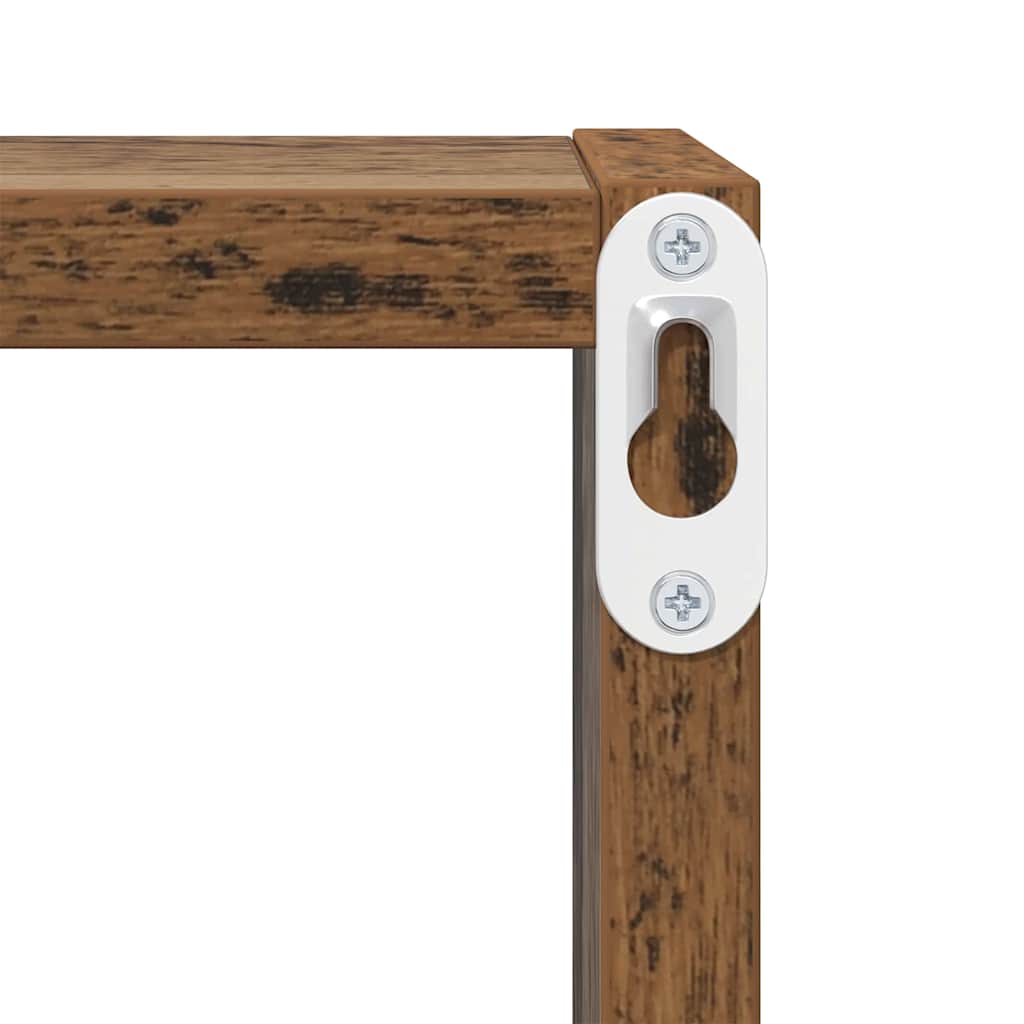 Étagères Murales avec étagère 2 pcs Bois ancien 26 x 15 x 26 cm - XIOS