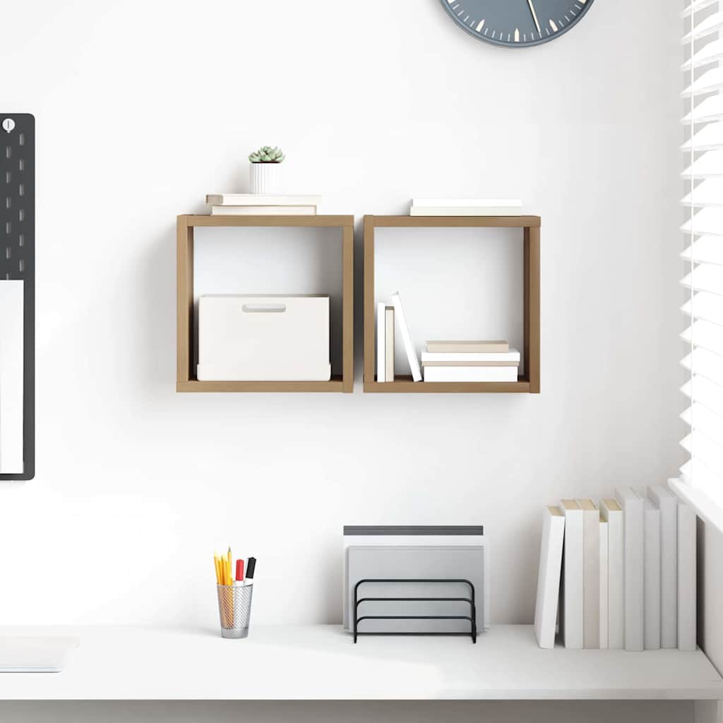 Étagères murales 2 pcs chêne artisanal 26 x 15 x 26 cm - XIOS