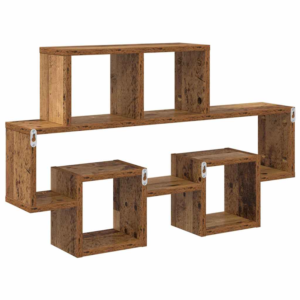 Étagère Murale Bois ancien 82 x 15 x 51 cm Bois d'ingénierie - XIOS