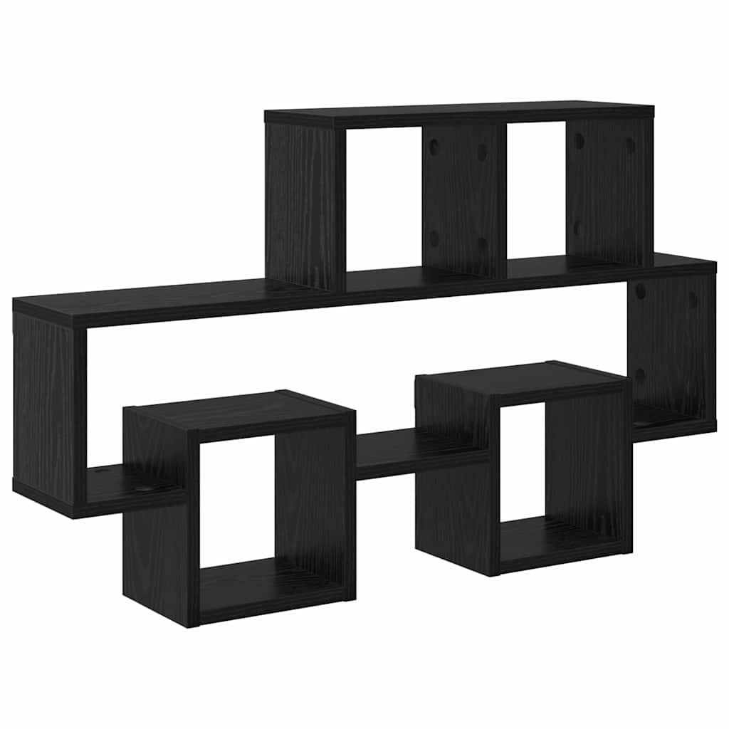 Étagère Murale Chêne noir 82 x 15 x 51 cm Bois d'ingénierie - XIOS