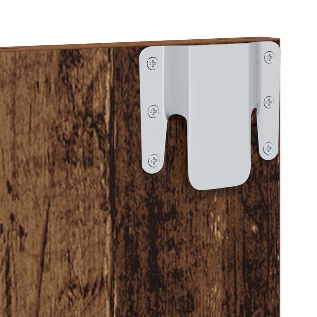 Ensemble meuble TV Montage mural Bois Ancien 120 x 23,5 x 90 cm - XIOS