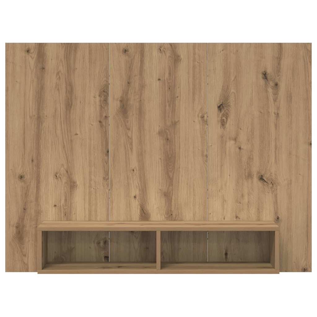 Ensemble meuble TV 120 x 23,5 x 90 cm Chêne artisanal - XIOS