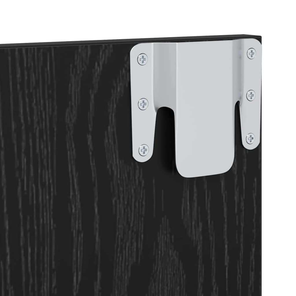 Ensemble meuble TV Montage mural Chêne noir 120 x 23,5 x 90 cm - XIOS