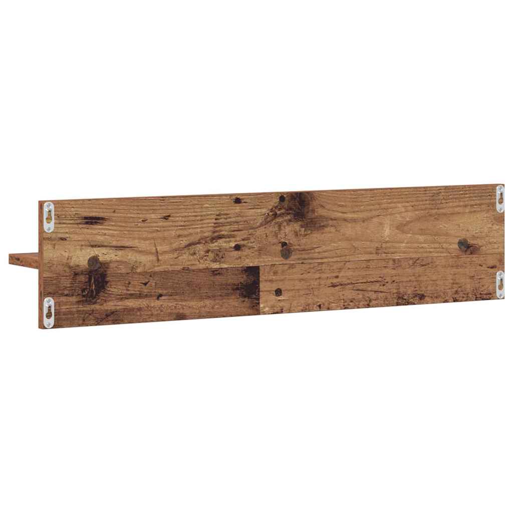 Étagères Murales 2 pcs Bois ancien 80 x 11,5 x 18 cm - XIOS