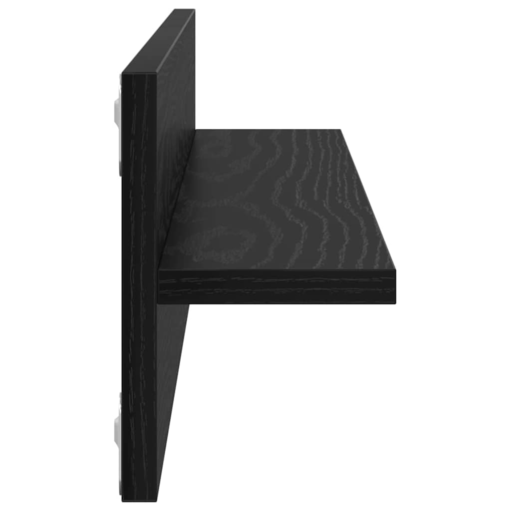 Étagères Murales 2 pcs Chêne noir 80 x 11,5 x 18 cm - XIOS