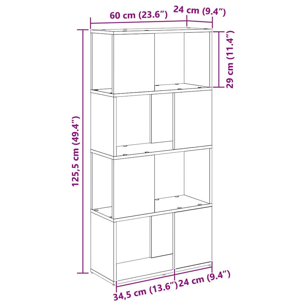 Ensemble meuble TV Marron 60 x 24 x 125,5 cm Bois d'ingénierie - XIOS