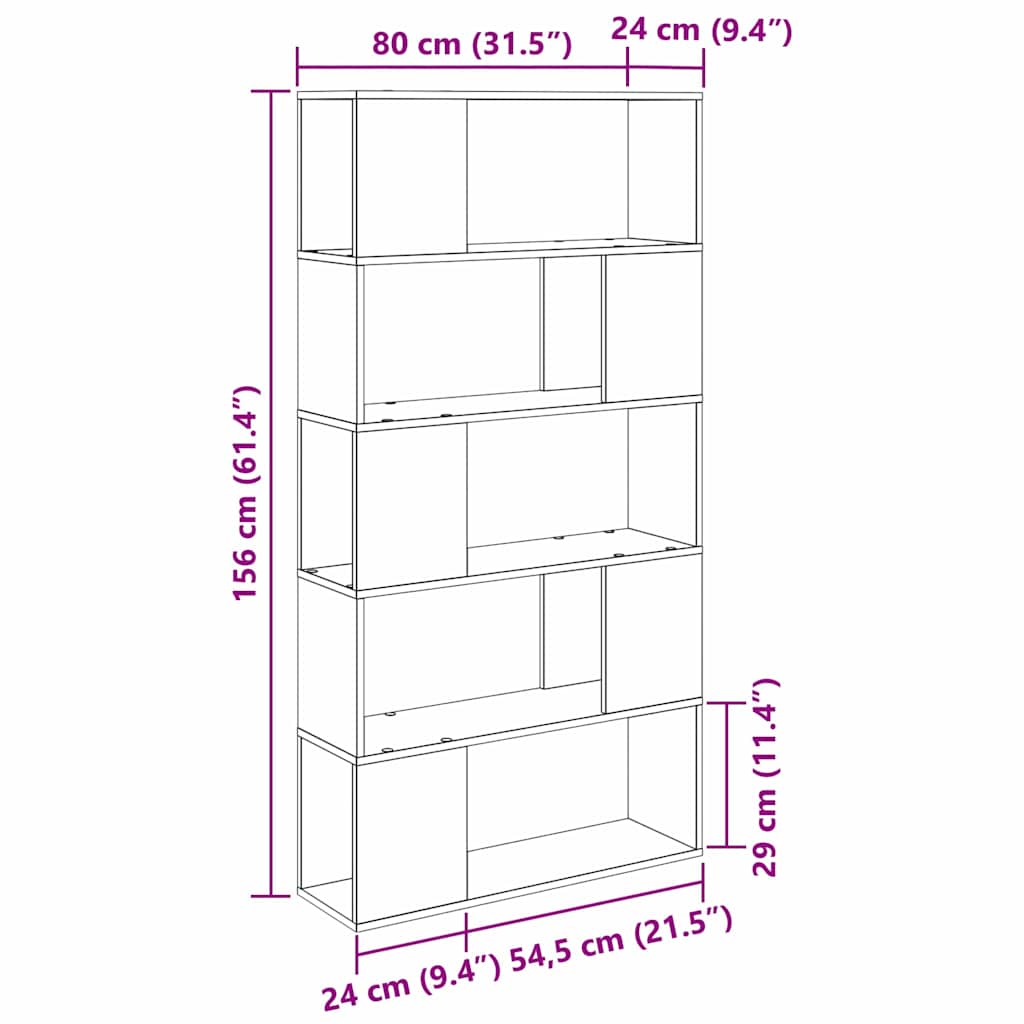 Ensemble meuble TV Marron 80 x 24 x 156 cm Bois d'ingénierie - XIOS