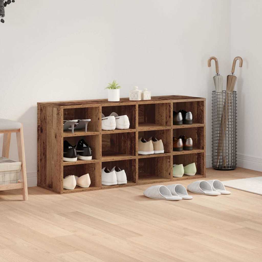 Cabinet à chaussures avec étagère Bois ancien 103 x 30 x 51 cm - XIOS