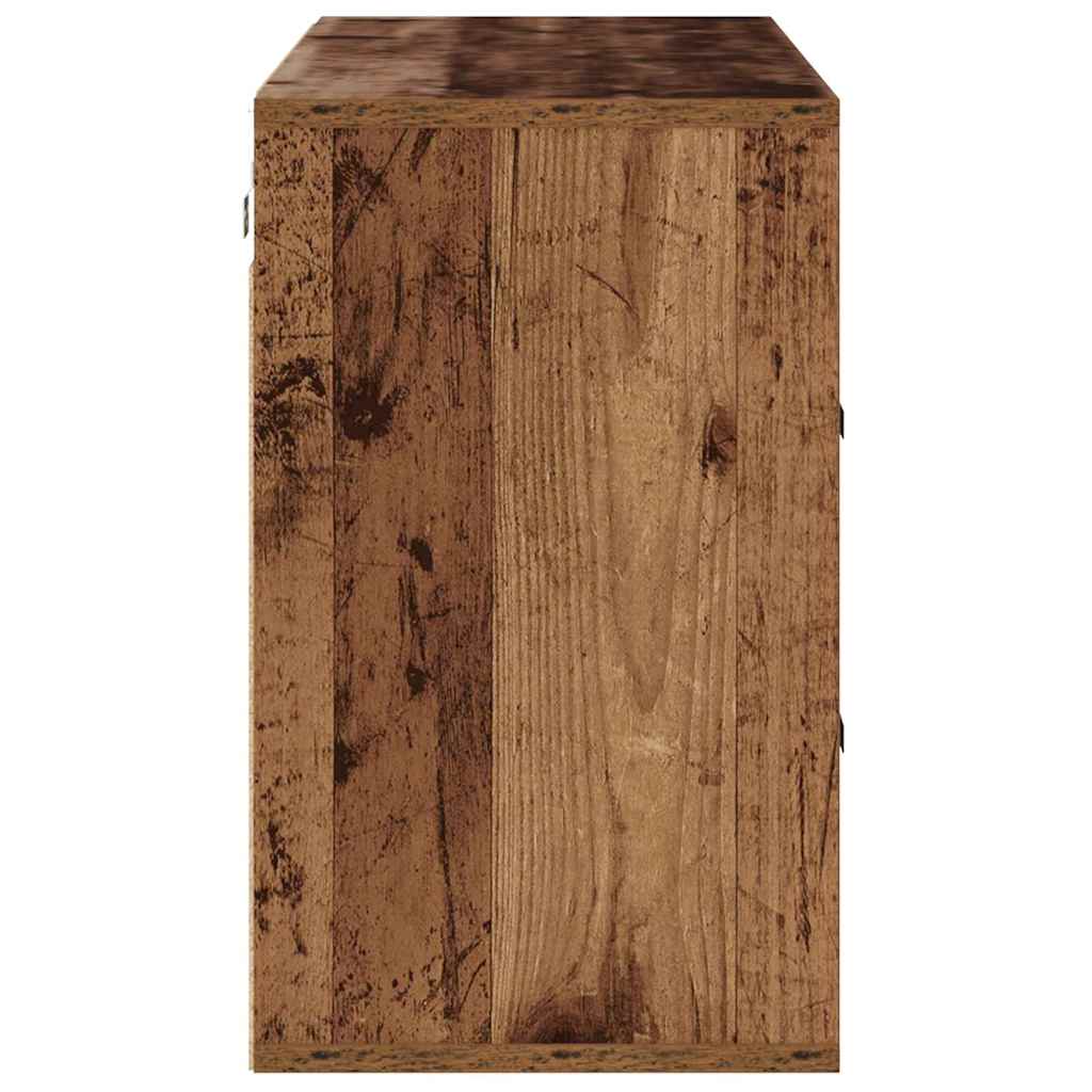Cabinet à chaussures avec étagère Bois ancien 103 x 30 x 51 cm - XIOS