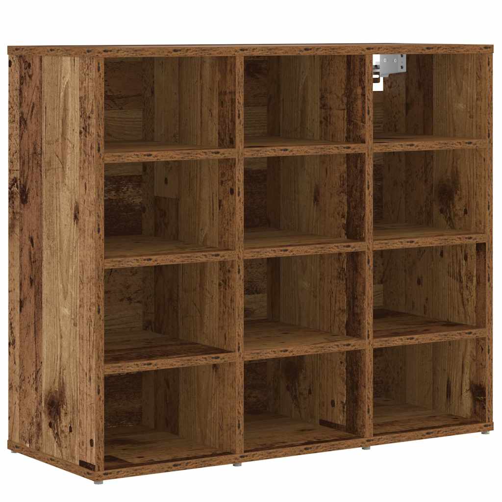 Cabinet à chaussures avec étagère Bois ancien 77,5 x 30 x 67 cm