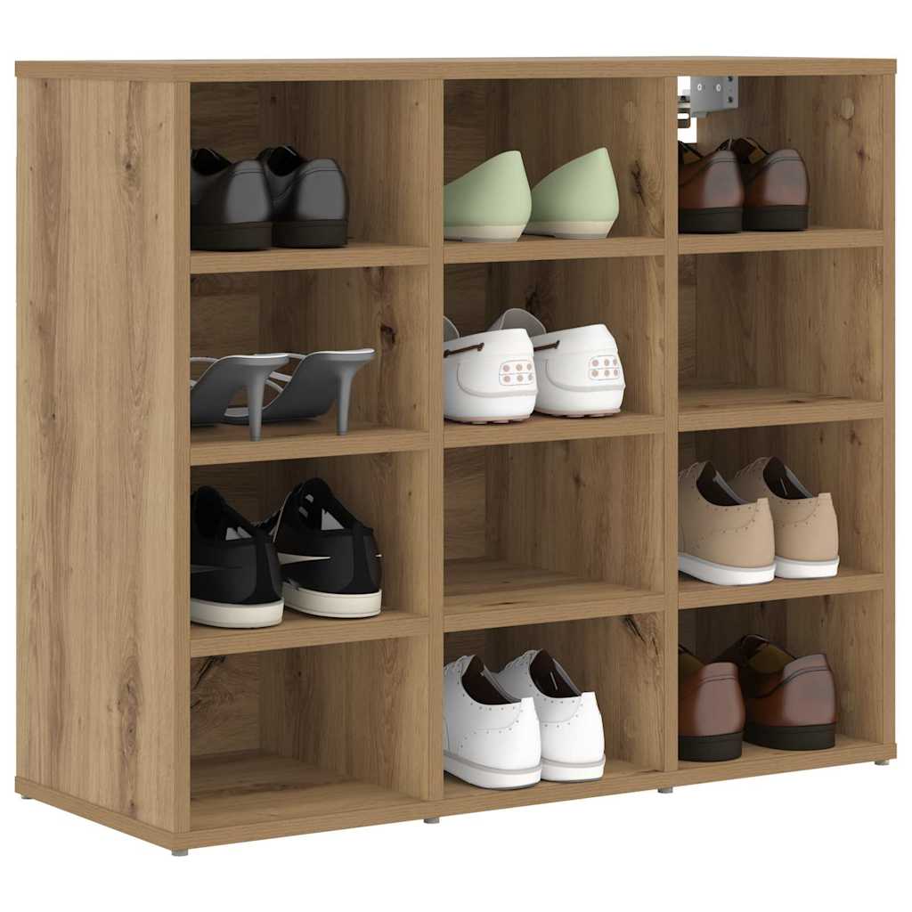 Cabinet à chaussures Chêne artisanal 77,5 x 30 x 67 cm - XIOS