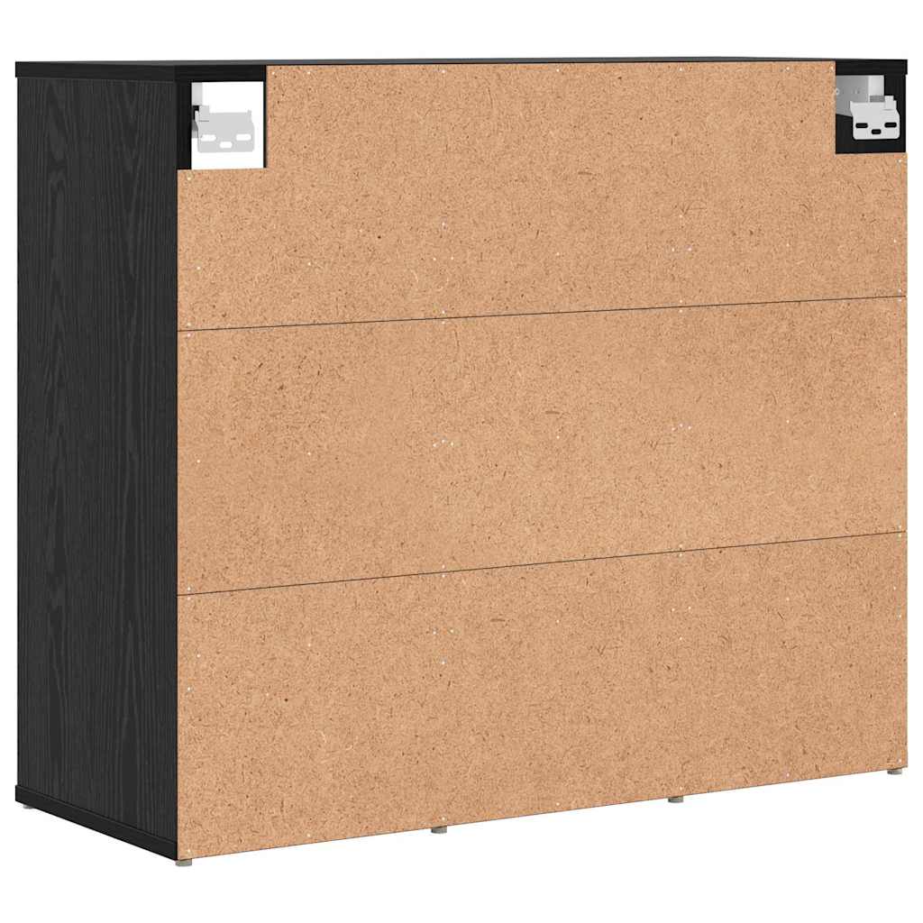 Cabinet à chaussures avec étagère Chêne noir 77,5 x 30 x 67 cm - XIOS