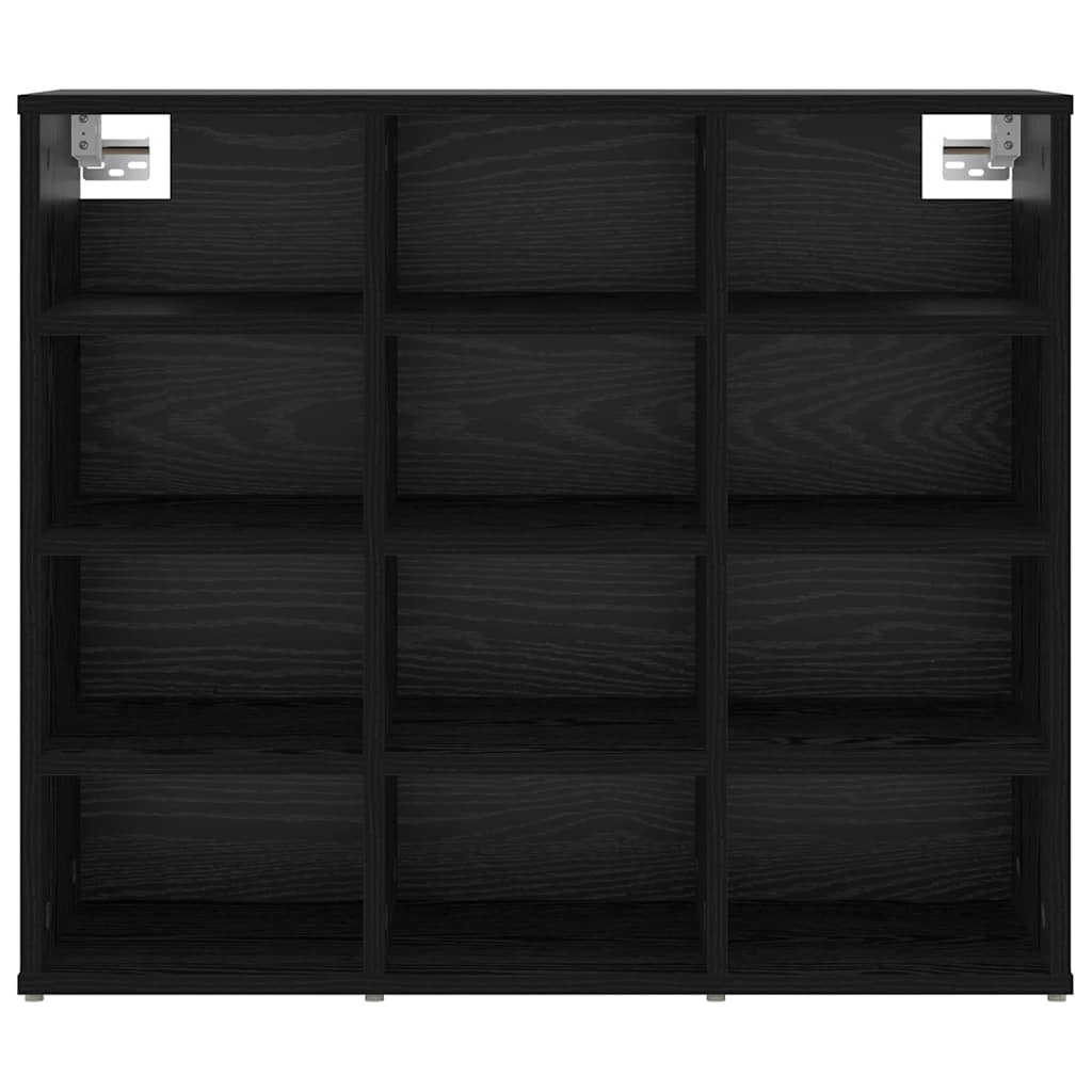 Cabinet à chaussures avec étagère Chêne noir 77,5 x 30 x 67 cm - XIOS