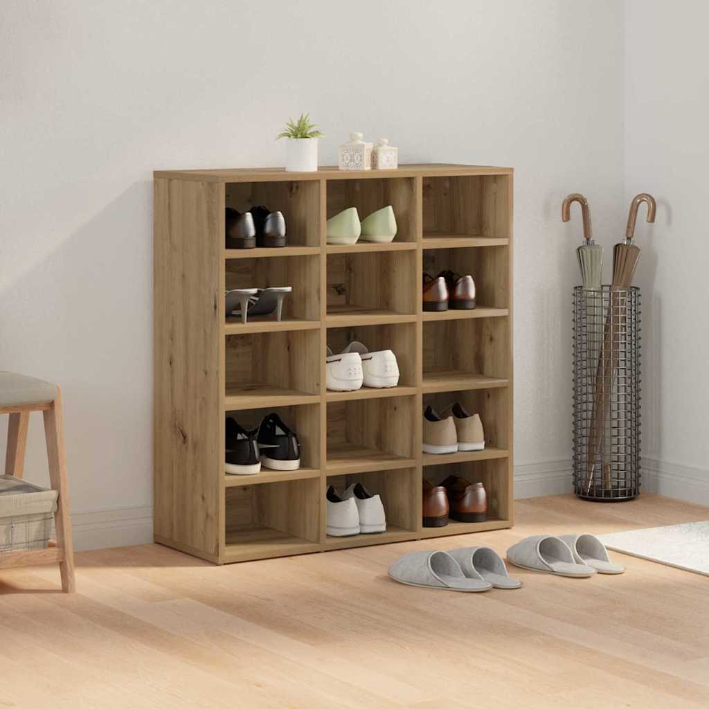 Cabinet à chaussures Chêne artisanal 77,5 x 30 x 83,5 cm - XIOS