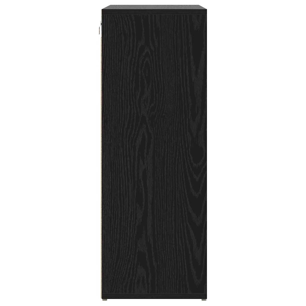 Cabinet à chaussures Chêne noir 77,5 x 30 x 83,5 cm - XIOS