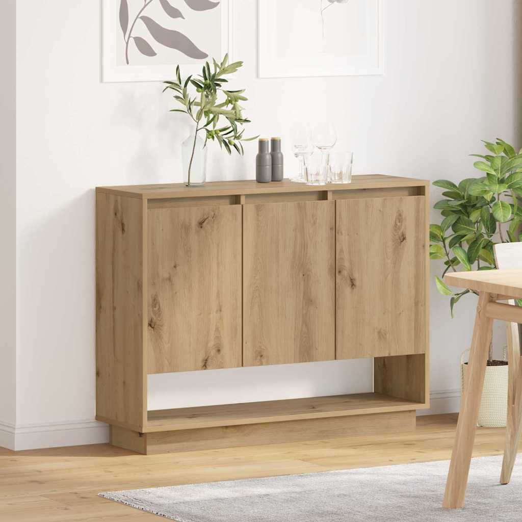 Buffet chêne artisanal 97 x 29 x 75 cm Bois d'ingénierie - XIOS