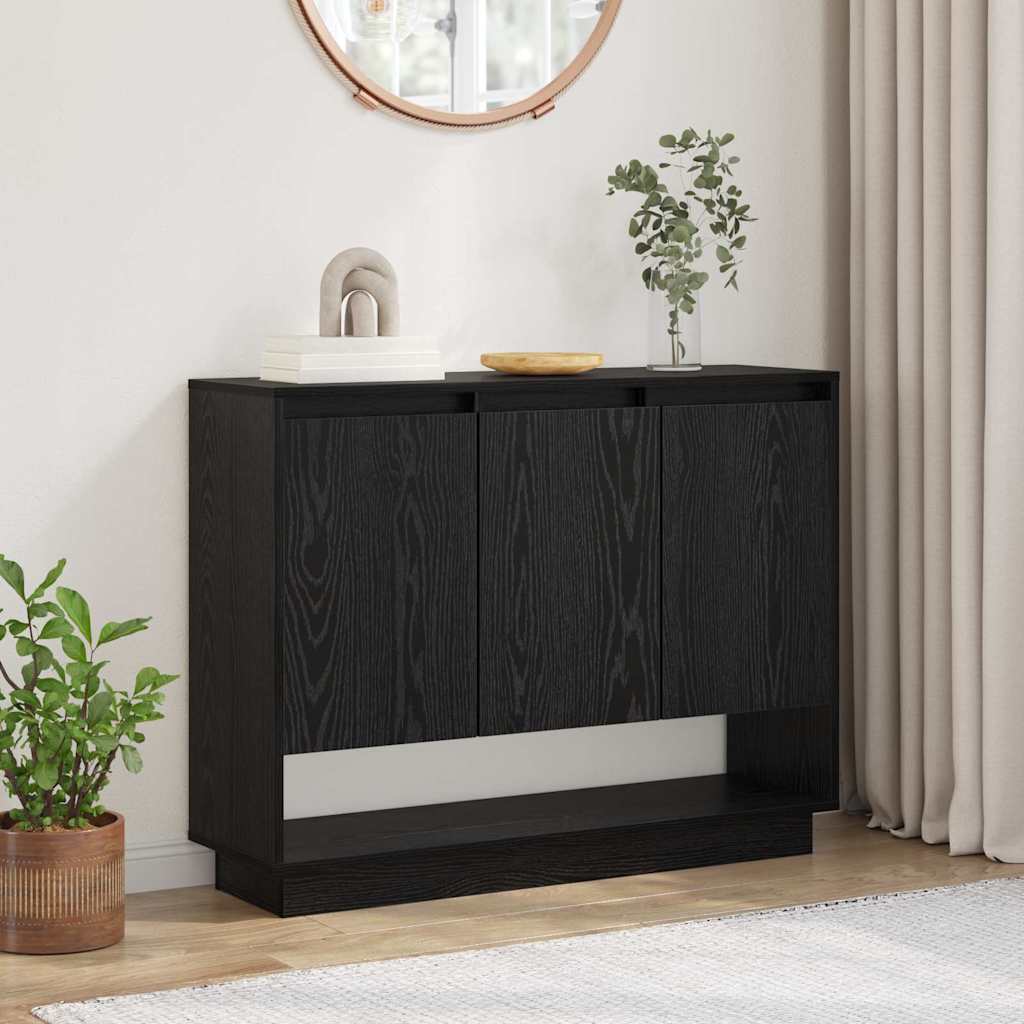 Buffet Chêne noir 97 x 29 x 75 cm Bois d'ingénierie - XIOS