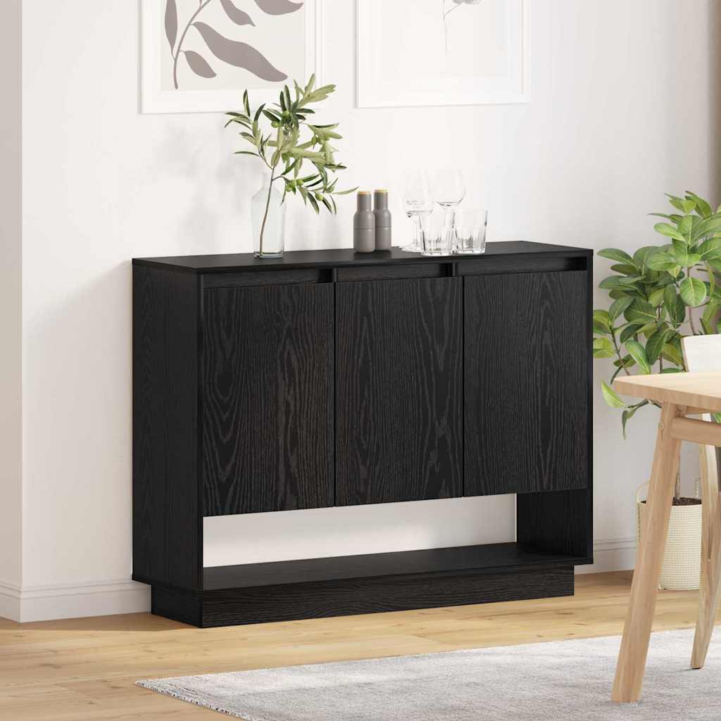 Buffet Chêne noir 97 x 29 x 75 cm Bois d'ingénierie - XIOS