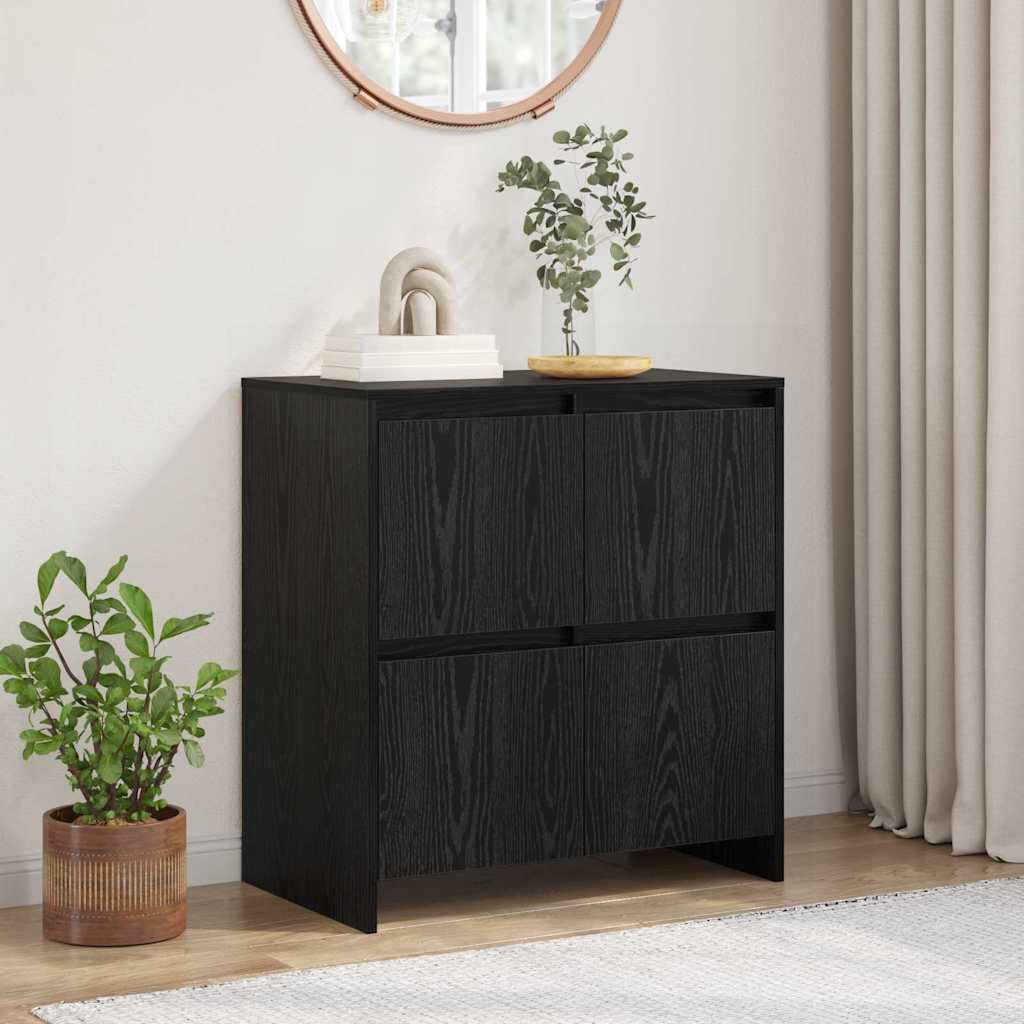 Buffet Chêne noir 70 x 41 x 75 cm Bois d'ingénierie - XIOS