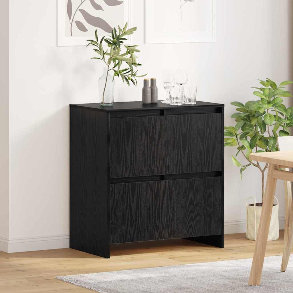 Buffet Chêne noir 70 x 41 x 75 cm Bois d'ingénierie - XIOS
