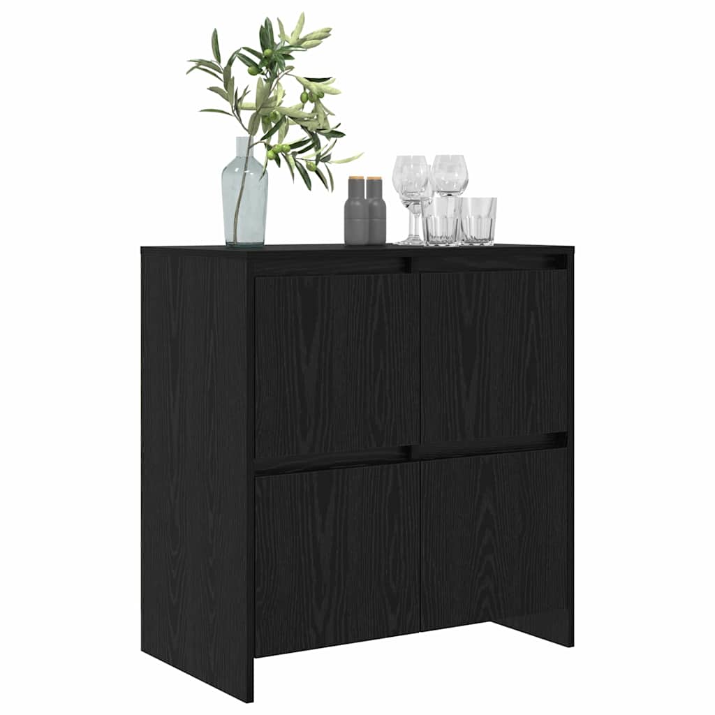 Buffet Chêne noir 70 x 41 x 75 cm Bois d'ingénierie - XIOS