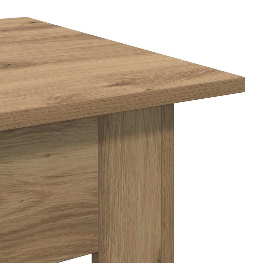 Table basse Chêne artisanal 55 x 55 x 42 cm Bois d'ingénierie - XIOS