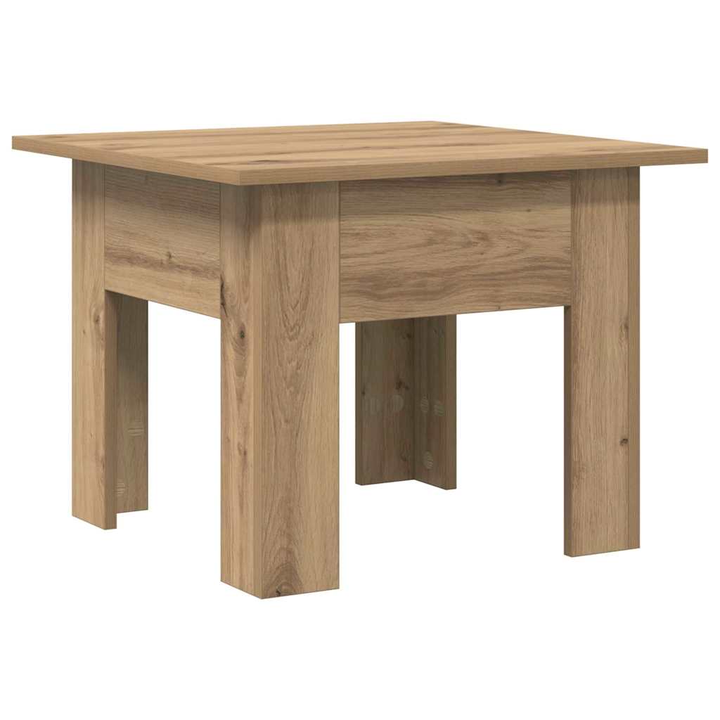 Table basse Chêne artisanal 55 x 55 x 42 cm Bois d'ingénierie - XIOS