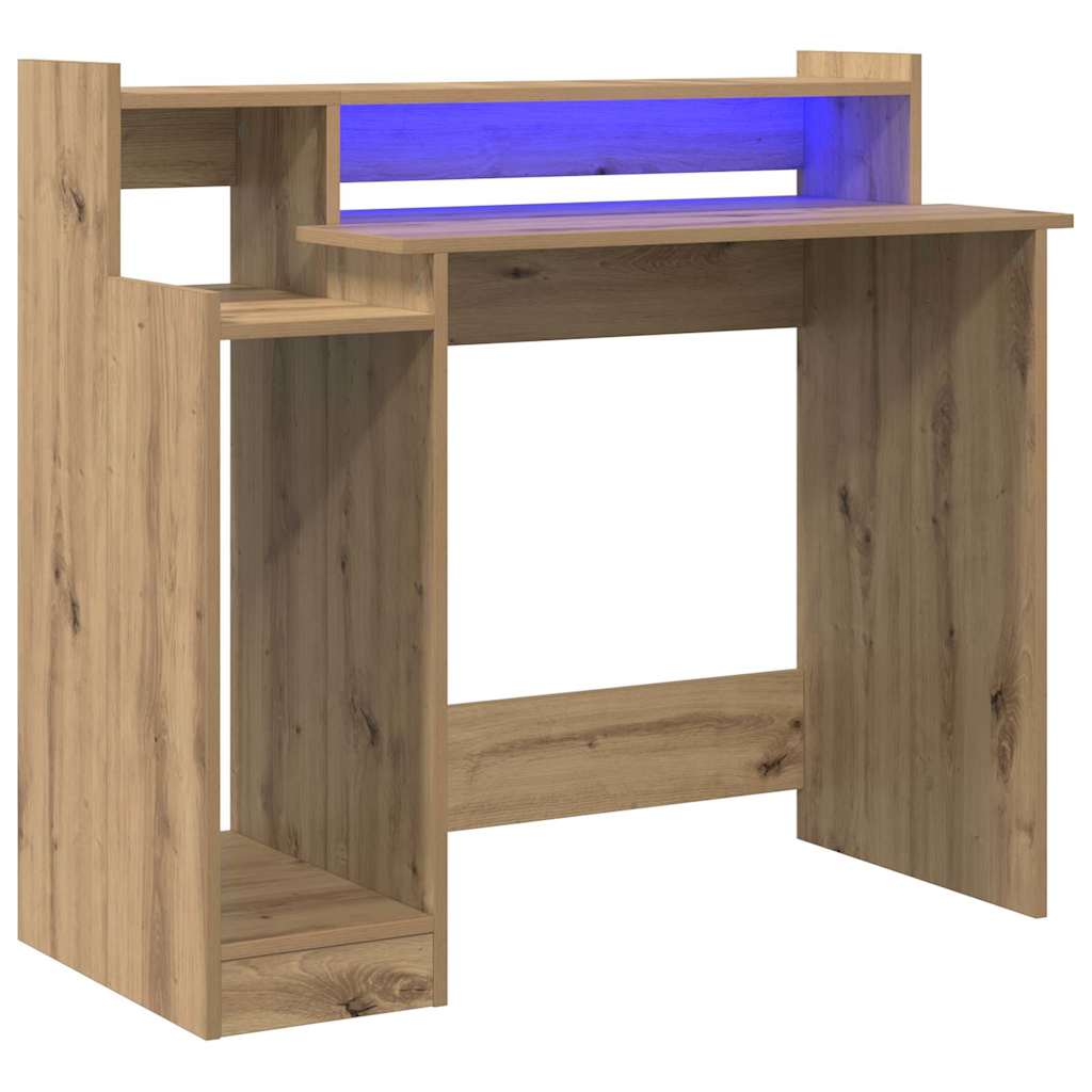 Bureau chêne artisanal 97 x 45 x 90 cm Bois d'ingénierie - XIOS