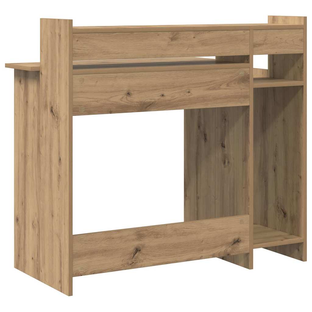 Bureau chêne artisanal 97 x 45 x 90 cm Bois d'ingénierie - XIOS