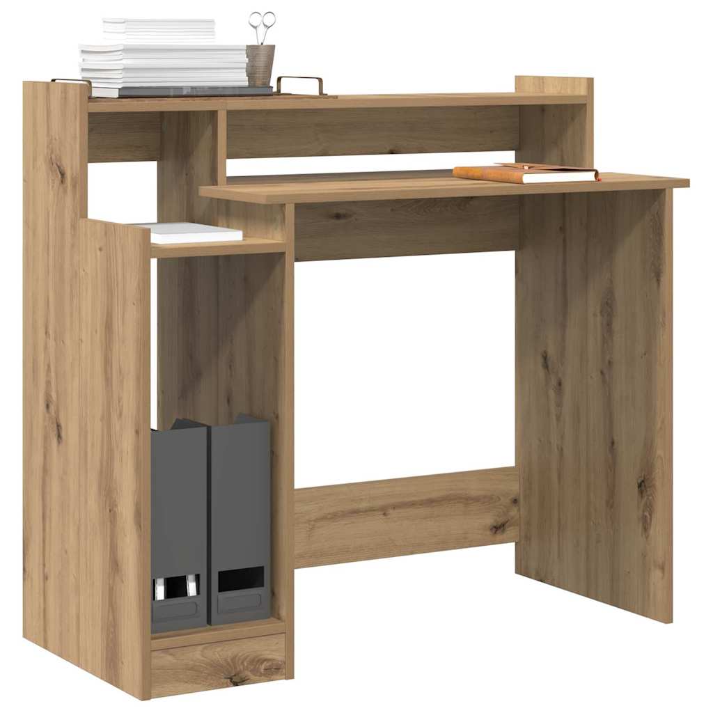 Bureau chêne artisanal 97 x 45 x 90 cm Bois d'ingénierie - XIOS