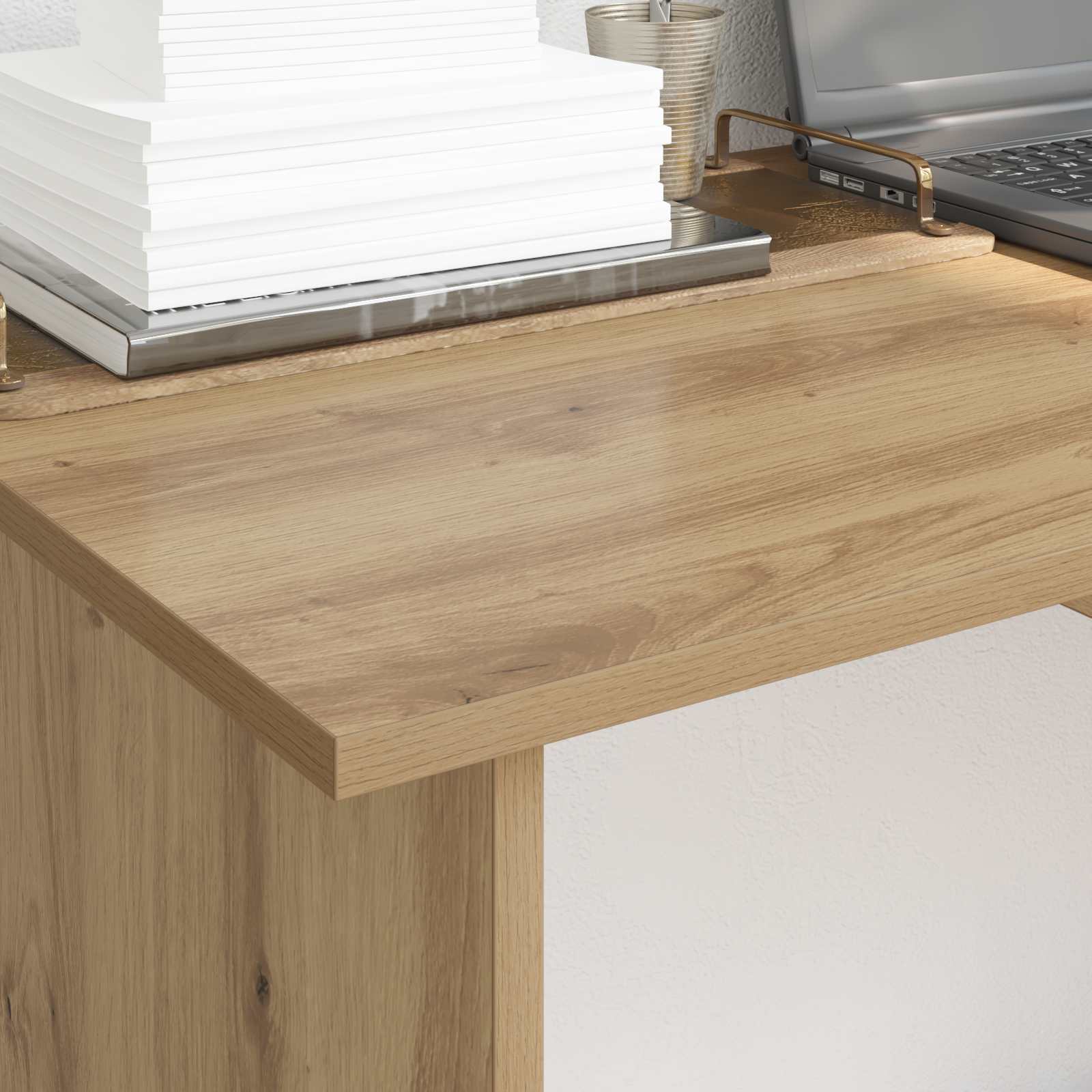 Bureau Chêne artisanal Bois d'ingénierie 100 x 50 x 76 cm - XIOS