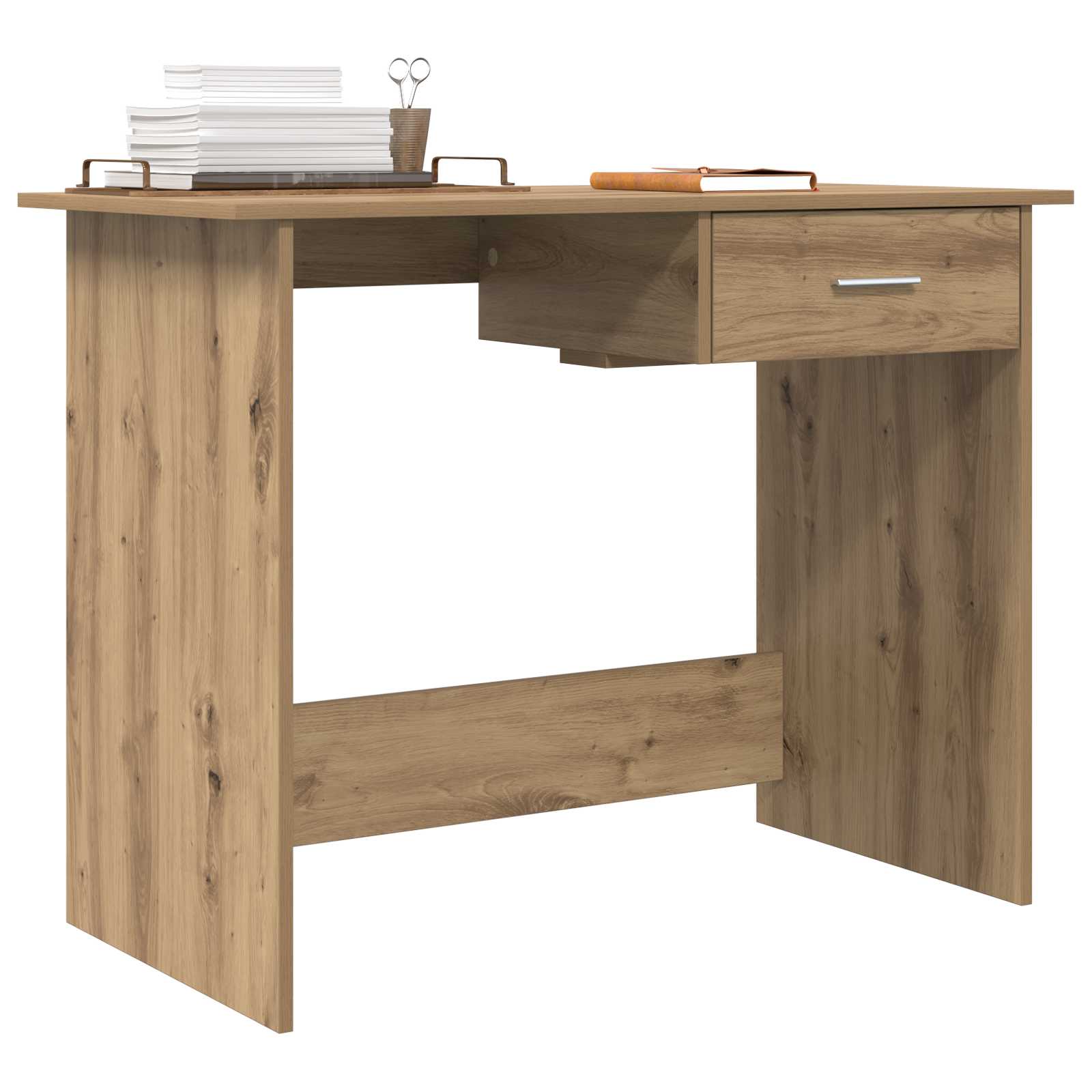 Bureau Chêne artisanal Bois d'ingénierie 100 x 50 x 76 cm - XIOS